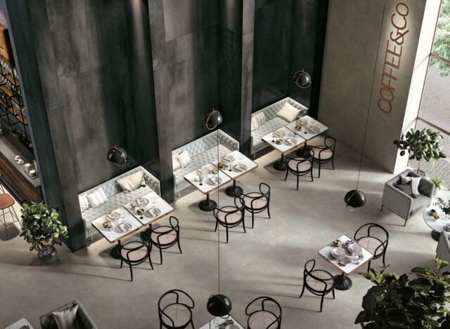 222489 inspirations carrelage commerces hotel restaurant brasserie beton effet industriel carrelage xxl schelfhout